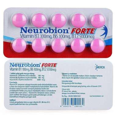neurobion forte merah 1 papan isi 10 tablet