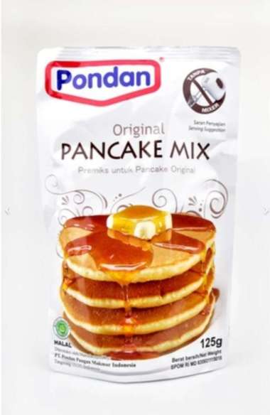 TEPUNG PANCAKE MIX INSTAN PONDAN 125 GR BAHAN KUE PANCAKE