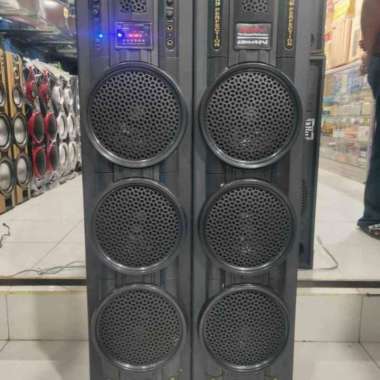 speaker aktif bassoke 8inc x 6 wofer USB bluetooth radio