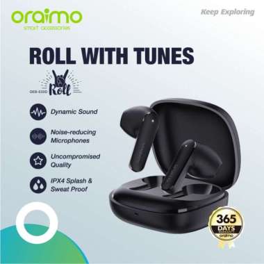 Oraimo Roll TWS Bluetooth Earphone Wireless Handsfree Headset OEB-E03D Black