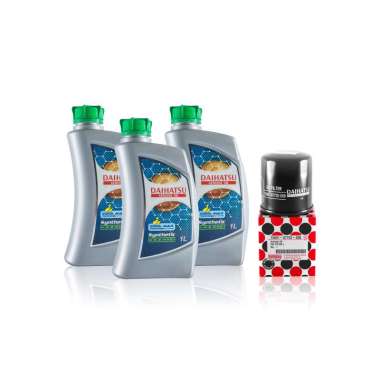 Daihatsu Genuine Oil 5W-30 API SN/GF-5 Synthetic 3L + Oli Filter