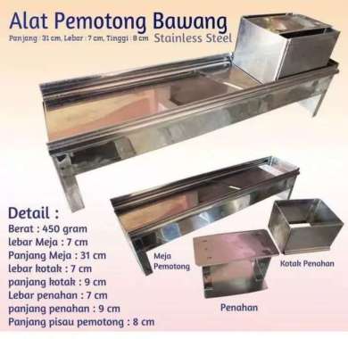 Alat Pemotong Bawang Stainless Steel Pasah Kripik Pisang Kentang