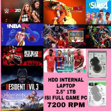 Hardisk Internal 2.5" 7200Rpm 500Gb 1Tb Isi Full Game Pc Untuk Laptop 1TB