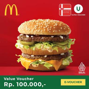 Voucher digital McDonald’s 100,000 - Voucher Value