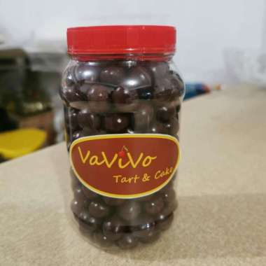 Bola Coklat Besar Biskuit Toples