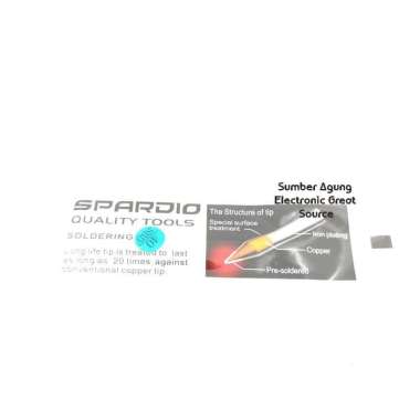 Ujung Solder 40W Lancip Sharp Kecil SPARDIO Mata Solder Bagus Ecer
