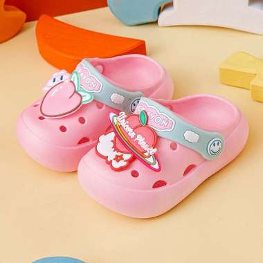 ONE-S39 Sandal Sepatu Anak Dengan Tali Belakang Bahan EVA Motif Dinosaurus Lucu Anti Slip / Sendal P