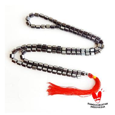 Vee Magnet Tabung Cutting 99 Butir Kalung Tasbih hitam