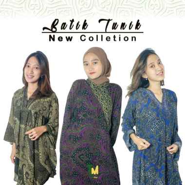 BATIK WANITA KALONG KELELAWAR TUNIK ATASAN WANITA BLOUSE MODERN PAKAIAN WANITA PEKALONGAN SIMPLE SIM