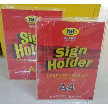 SIGN HOLDER A4 3832 ( 22X33.5 ) ACRYLIC