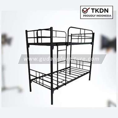 Ranjang Susun Tingkat Besi, Tempat Tidur Tingkat Besi, Bank Bed murah