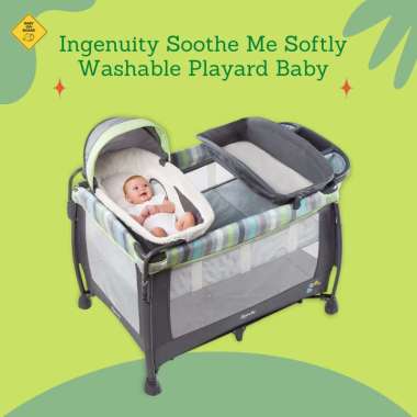 Ingenuity 10520 Soothe Me Softly Washable Playard Vesper Tempat Tidur Bayi -