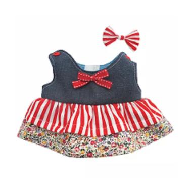 TEDDY HOUSE INDONESIA Teddy House Outfit Bear Dress Jeans Lover [60 Inch]