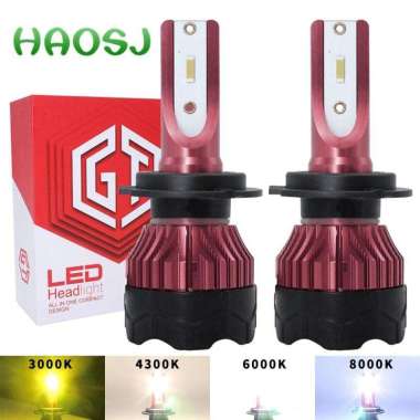 Haosj Lampu Mobil Led Zes Headlight 12000lm 55w 6000k H11 12v 2 Pcs K5
