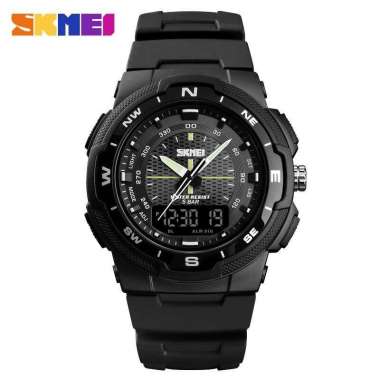 Skmei Jam Tangan Analog Digital Pria 1454 Black/black