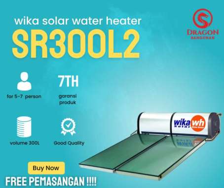 SOLAR WATER HEATER WIKA 300L - SR300L2