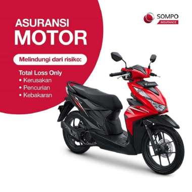 SOMPO Insurance for Honda New Beat Esp Fi Sporty Cbs Sepeda Motor [Vin 2020- Otr Jabodetabek] No Fun