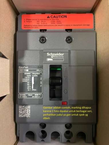 SCHNEIDER MCCB 30KA EZC100H 3P 25A EZC100H3025