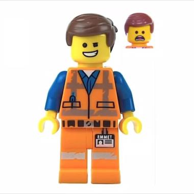 LEGO TLM120 The Lego Movie 2 Emmet Minifigure Wink Smile Scared Blocks & Stacking Toys