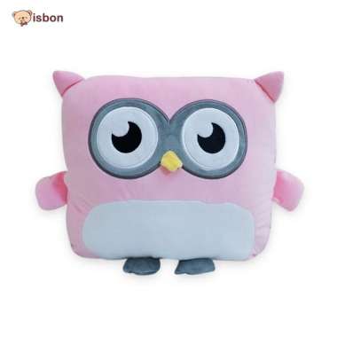 Balmut bantal selimut anak bayi motif burung hantu softpink bahan premium karakter owl yang cocok un