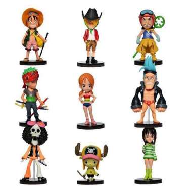 Action Figure One Piece Set 9 Pcs Model 64