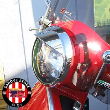 Pet Lamp/Lampu Topi Vespa S125/S150, LX, Primavera, Sprint, GTS LX Chrome Silver