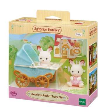 Mainan Koleksi Sylvanian Families Chocolate Rabbit Twins Set 2019