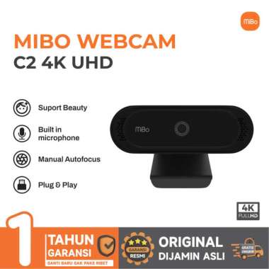 MiBo WebCam C2 USB Camera 4K UHD with Microphone Original TERBAIK Multicolor