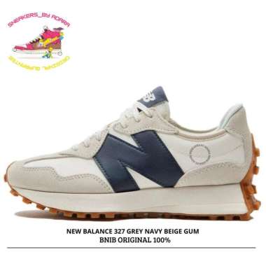 Sepatu New Balance 327 White Navy Original BNIB / Sneakers Pria Wanita 41