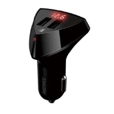 Remax Charger Mobil hp Aliens Series Car Charger 2 USB 3.4A RCC-208