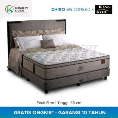 King Koil Chiro Endorsed Full Set Kasur Springbed 180x200