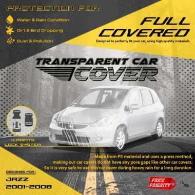 Body Cover Sarung Mobil Plastik JAZZ LAMA Tebal Anti Air WATERPROOF