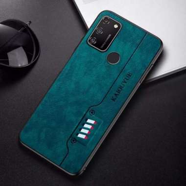 CASE KULIT SAMSUNG A21S CASING KULIT KAIOUYUE DESAIN ORIGINAL CASE Hijau