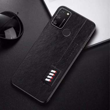 CASE KULIT SAMSUNG A21S CASING KULIT KAIOUYUE DESAIN ORIGINAL CASE Hitam
