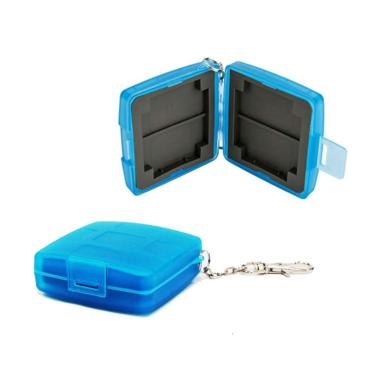 JJC Mini MC-6B Memory Card Case with Keychain blue sea
