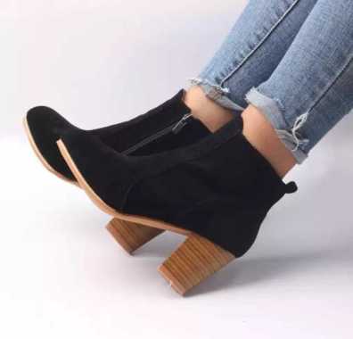 ARGA COLLECTION No Brands Sepatu Boots Wanita Korean Style Casual High Heels Wedges Model Murah Cewe