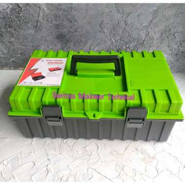 DT 16" Toolbox Tool Box Kotak Kotak Kunci Perkakas Plastik PVC