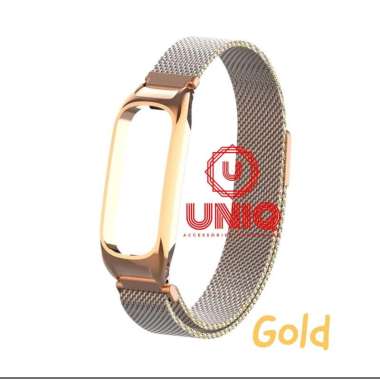 Strap Stainless Steel OPPO Band Smartwatch Strap Milanese Magnetic Loop Oppo Band Original Gold
