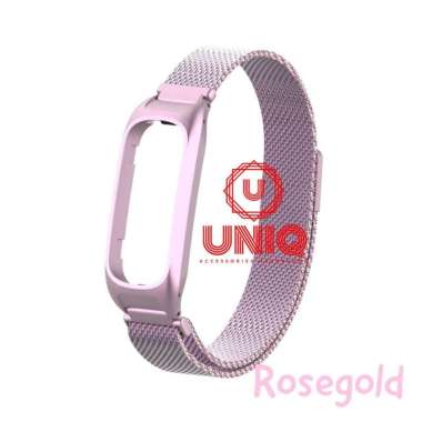 Strap Stainless Steel OPPO Band Smartwatch Strap Milanese Magnetic Loop Oppo Band Original Rosegold