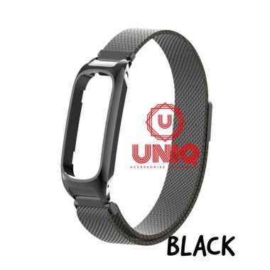 Strap Stainless Steel OPPO Band Smartwatch Strap Milanese Magnetic Loop Oppo Band Original Black