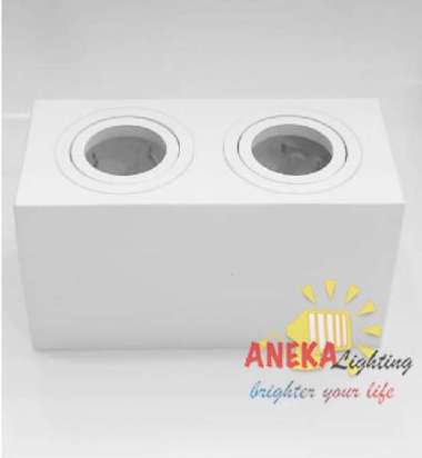 Downlight Outbow Kotak 2XGU10 +7W 3000K