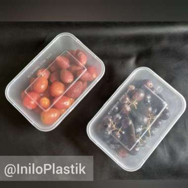 Thinwall Plastik DM Rect 500ml / Kotak Makan Plastik 500 ml [1pack]