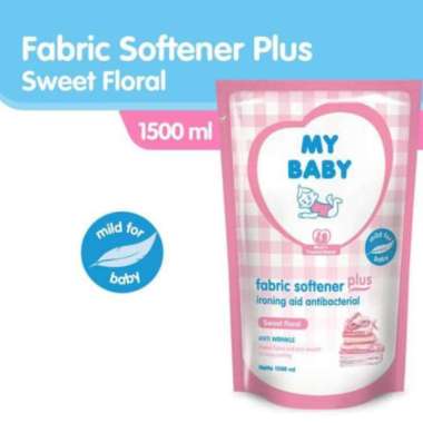 My Baby Fabric Softener Plus Ironing Aid Sweet Floral Pelembut & Pelicin Pakaian Bayi [1500 mL]