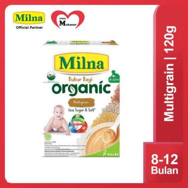 Promo Harga MILNA Bubur Bayi Organic Multigrain 120 gr - Blibli