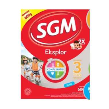 Promo Harga SGM Eksplor 3+ Susu Pertumbuhan Vanila 600 gr - Blibli