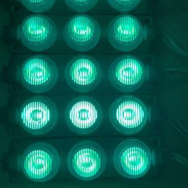Led modul 3 mata dc 12v Hijau