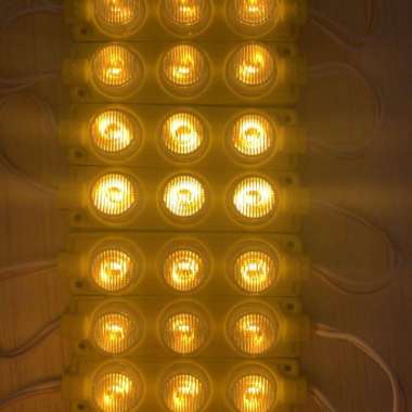 Led modul 3 mata dc 12v Kuning