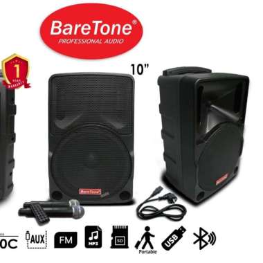 Speaker Portable Baretone 10" max10c