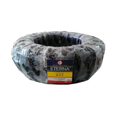 Eterna NYY Kabel Listrik - Hitam [2 x 1.5/ 50 Meter]