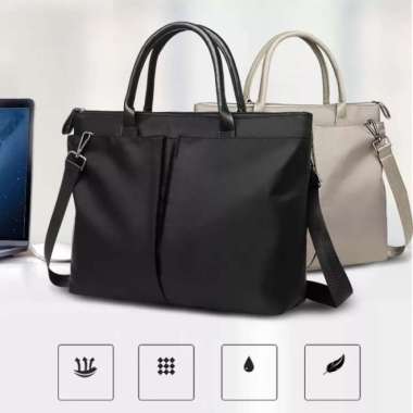 Tas Kerja Wanita Modis Tas Selempang Wanita Korea Fashion Business Hitam warna
